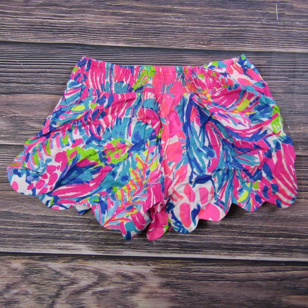 Lilly Pulitzer New Womens XXS Pink Blue Shorts - Picture 4 of 4